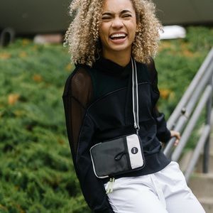 Zyia crossbody phone bag.